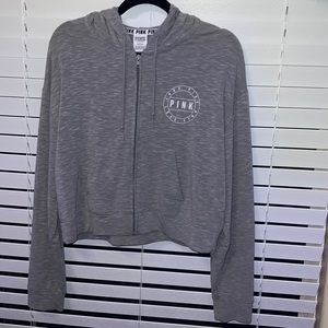 Victoria Secret Pink Cropped Hoodie